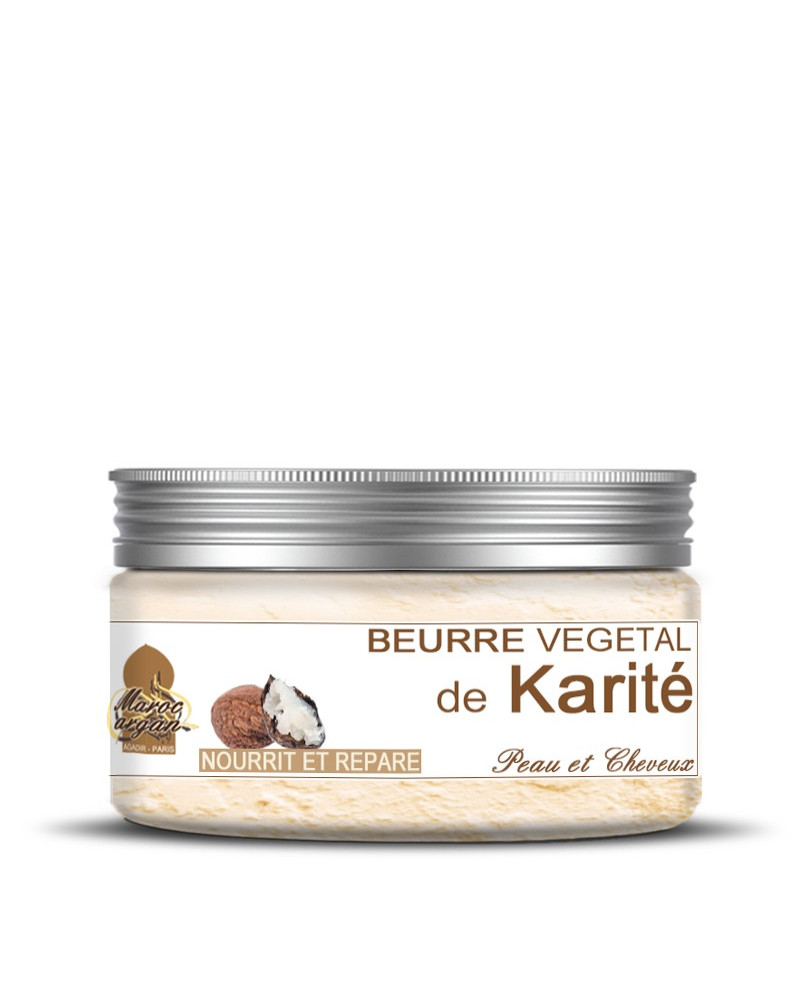 Beurre de Karité Maroc - 100% naturelle pour visage et cheveux - Yaabiso