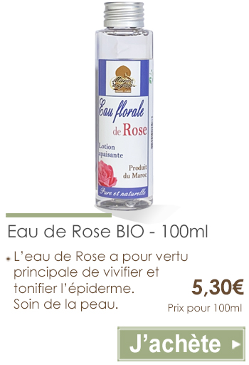 eau de rose alimentaire